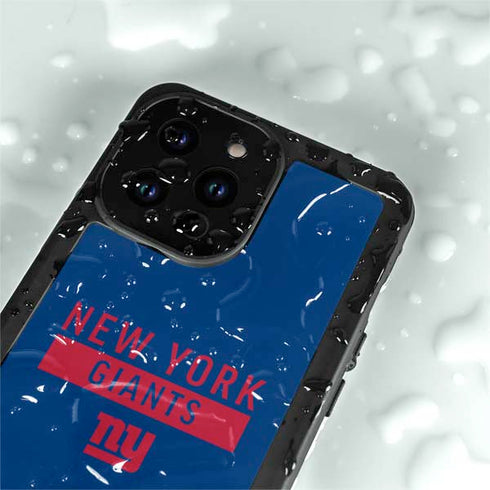 NFL New York Giants Blue Performance Series iPhone 15 Pro Waterproof Case